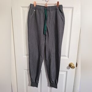 Figs Scrub Pants Womens Small Joggers Doctor Medical Nurse Hospital Gray